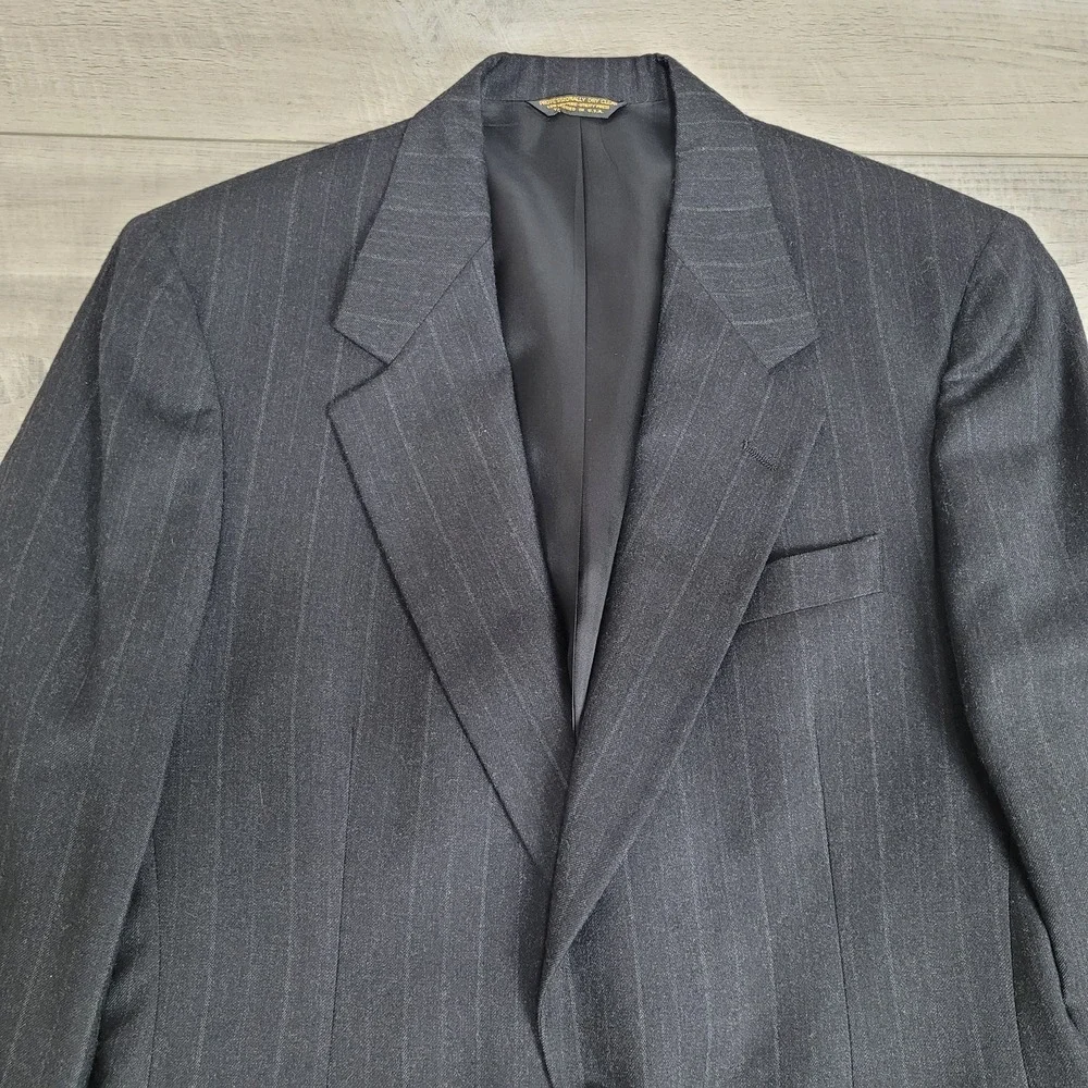 🕴️Vintage‎ Nino Cerruti Rue Royale Men's S/M Pinstripe Wool Blazer Filene's